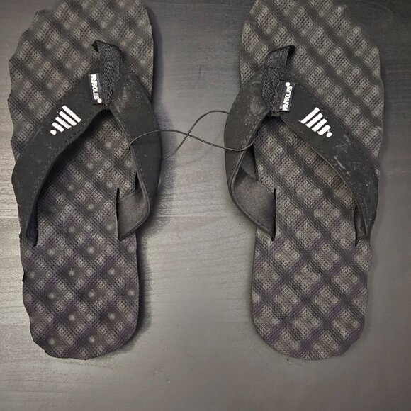 PR Soles Active Recovery Acupoint Flip Flops Black Sandals Size Large 9M-10W - Picture 5 of 5